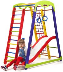 Дитячий спортивний куточок SportBaby Кроха 1 Plus 1, Сосна-Бук